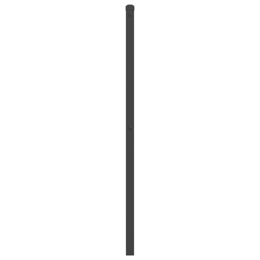 vidaXL Metalinis galvūgalis, juodos spalvos, 90cm