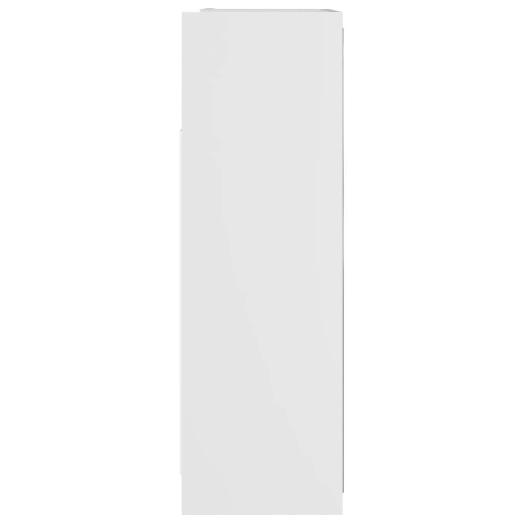 vidaXL Veidrodinė vonios spintelė, balta, 62,5x20,5x64cm, mediena