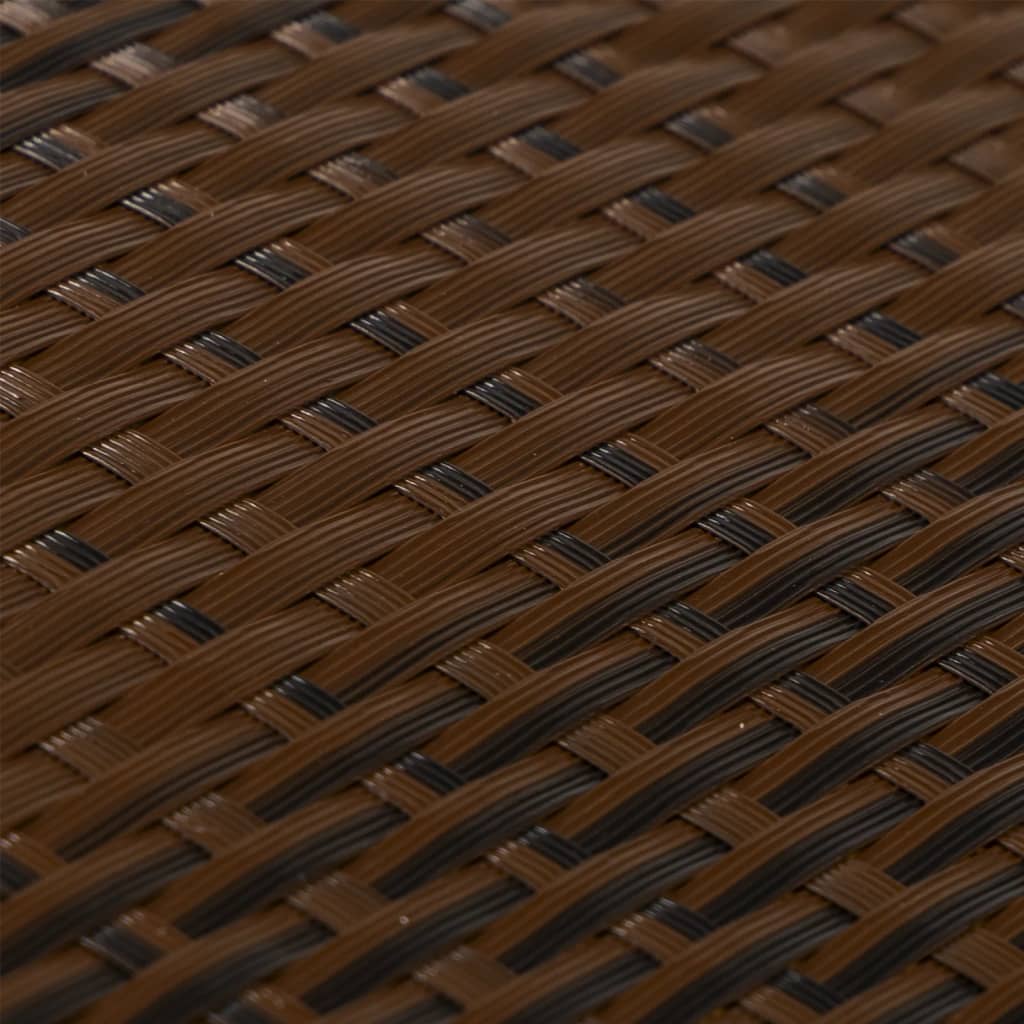 vidaXL Balkono pertvara, rudos/juodos spalvos, 300x80cm, poliratanas