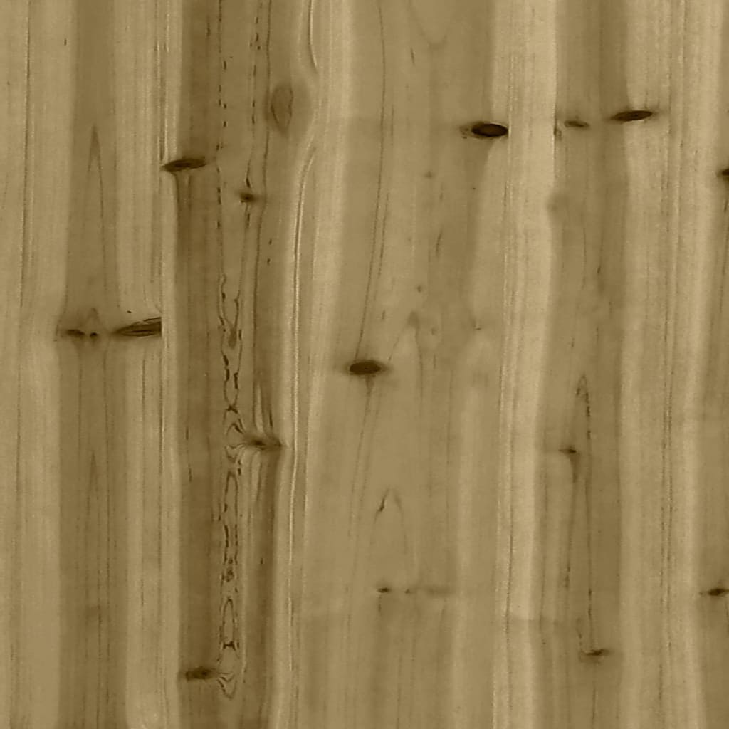 vidaXL Sodo lovelis, 60x60x72cm, impregnuota pušies mediena