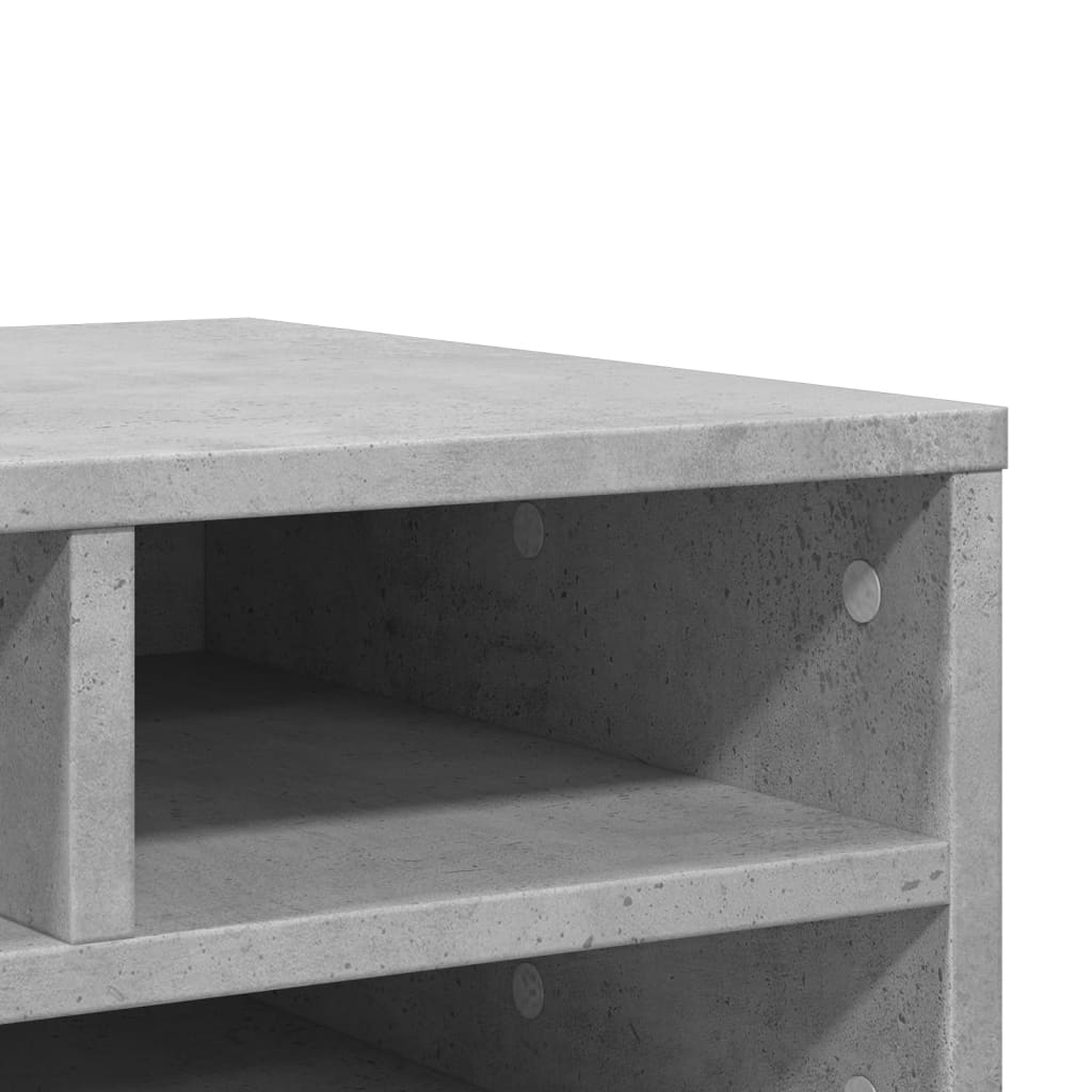 vidaXL Spausdintuvo stovas, betono, 49x40x22,5cm, apdirbta mediena