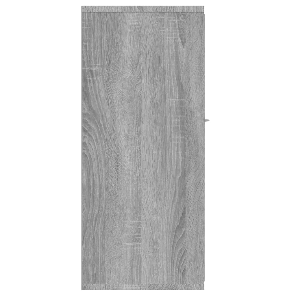 vidaXL Šoninė spintelė, pilka ąžuolo, 88x30x70cm, apdirbta mediena