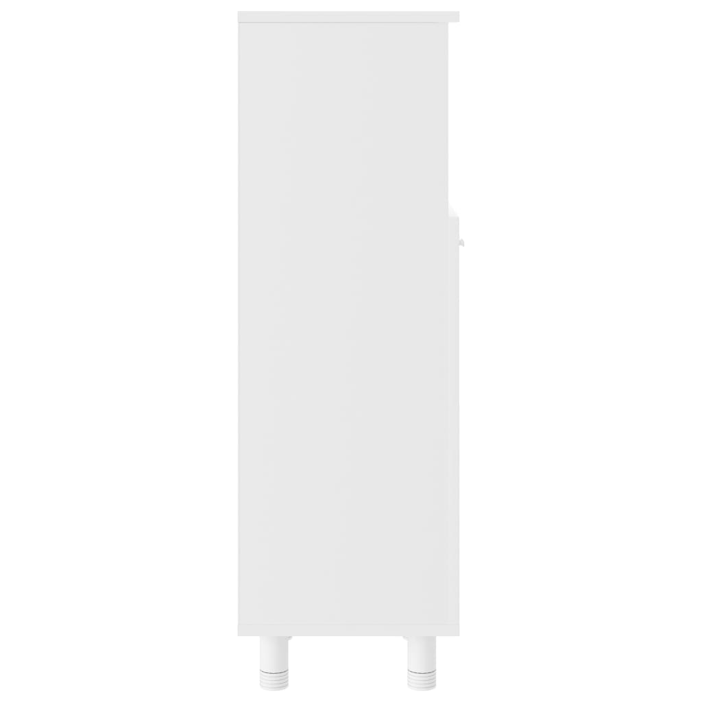 vidaXL Vonios kambario spintelė, balta, 30x30x95cm, apdirbta mediena