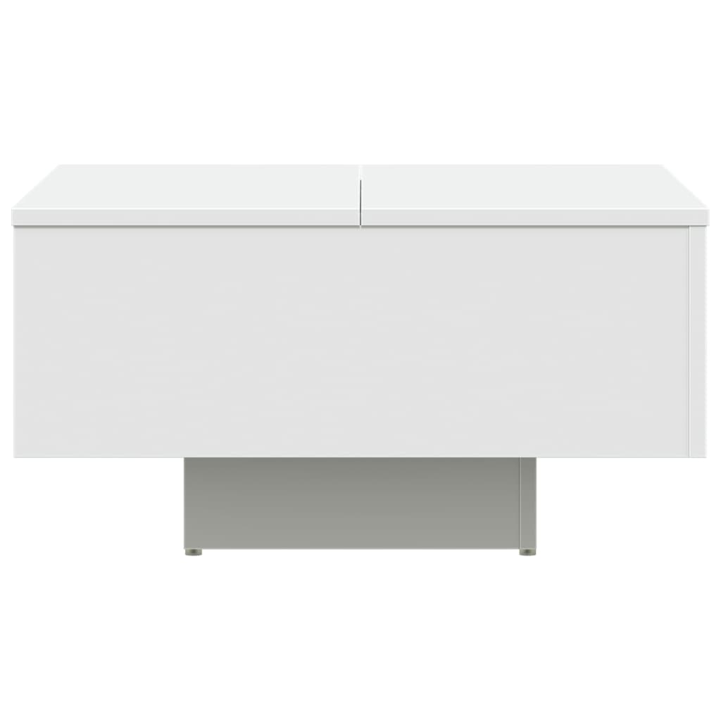 vidaXL Kavos staliukas, baltos spalvos, 60x60x31,5cm, apdirbta mediena