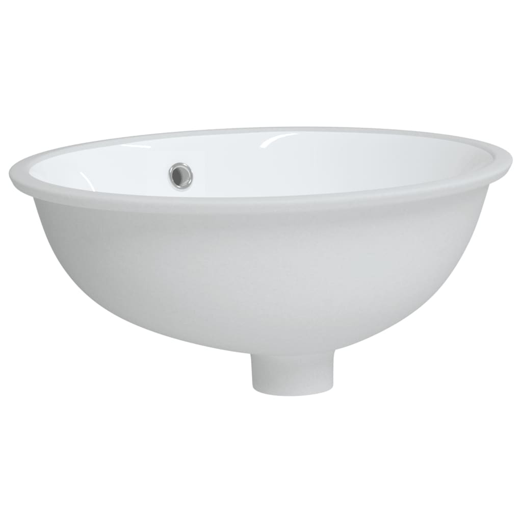 vidaXL Vonios kambario praustuvas, baltas, 43x35x19 cm, keramika
