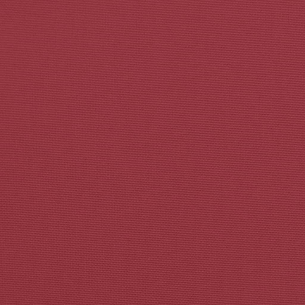 vidaXL Palečių pagalvėlės, 7vnt., raudonojo vyno spalvos, audinys
