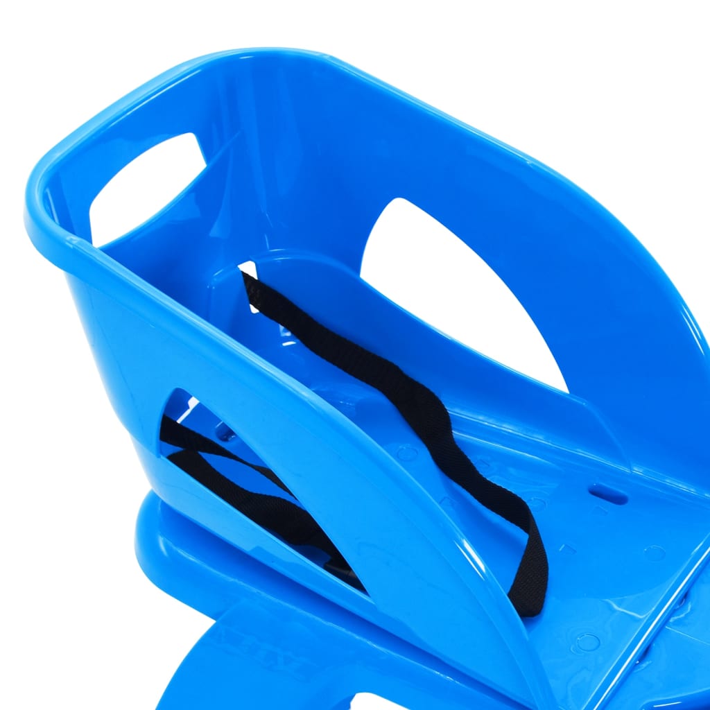 vidaXL Rogutės su sėdyne ir vairu, mėlynos, 102,5x40x23cm, PP