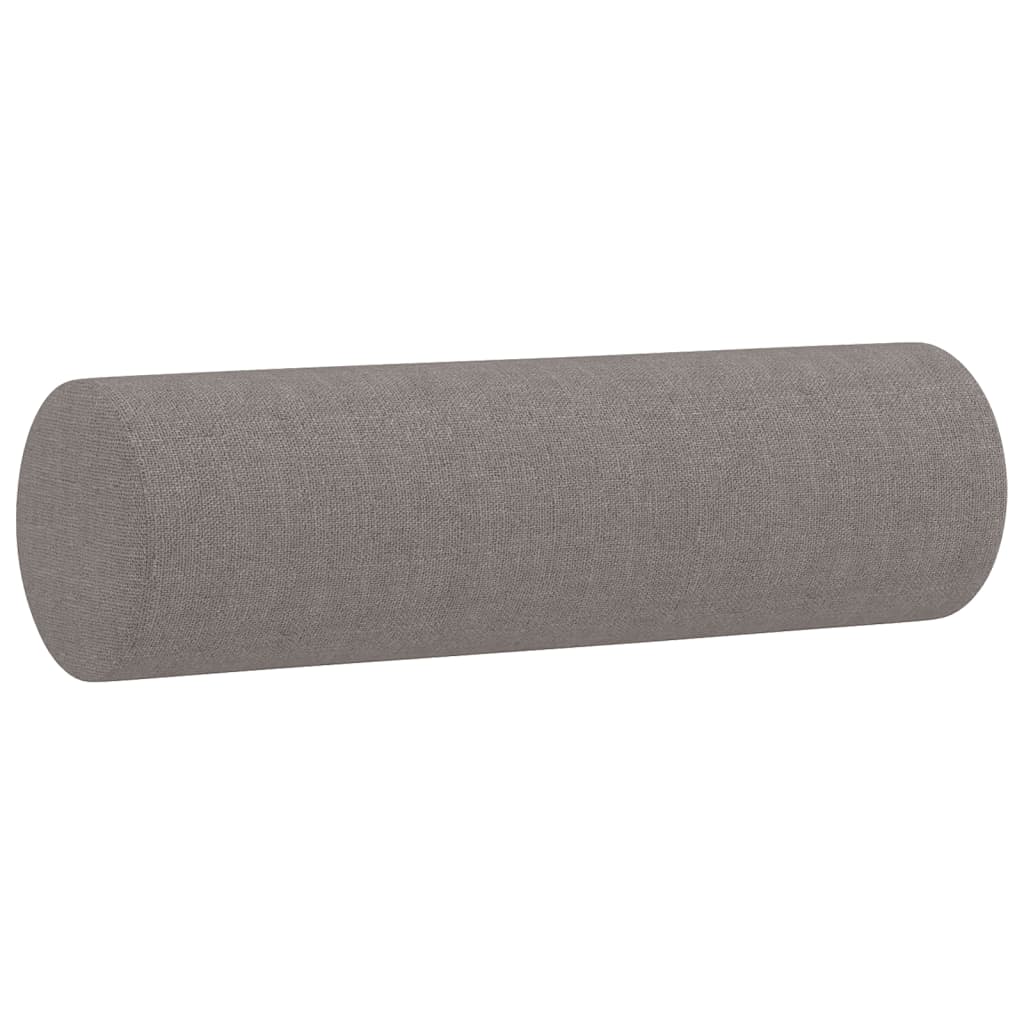 vidaXL Dvivietė sofa su pagalvėlėmis, taupe spalvos, 120cm, audinys