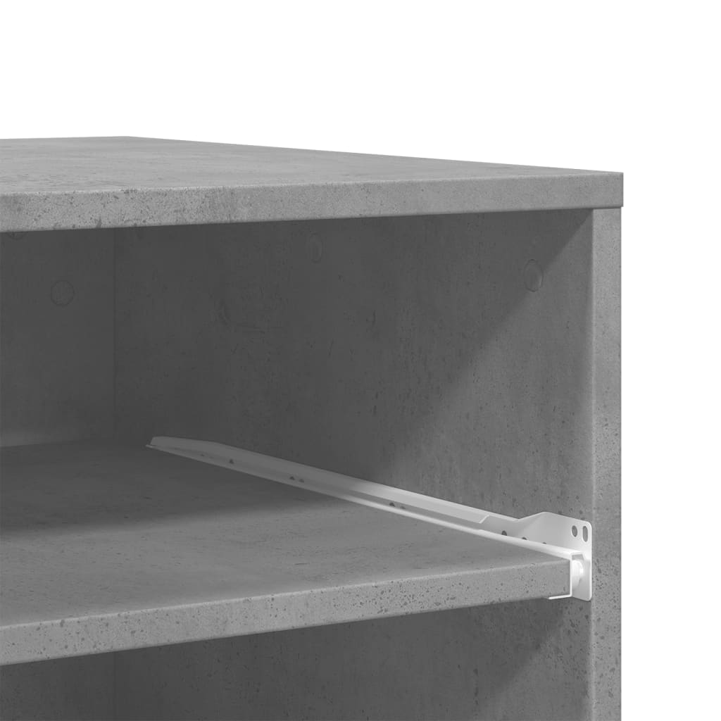vidaXL Spausdintuvo stovas su ratukais, betono pilkas, 60x48x74cm