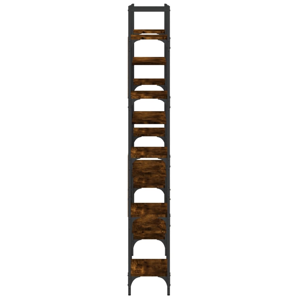 vidaXL Knygų lentyna, dūminio ąžuolo, 155,5x24x166,5cm, mediena