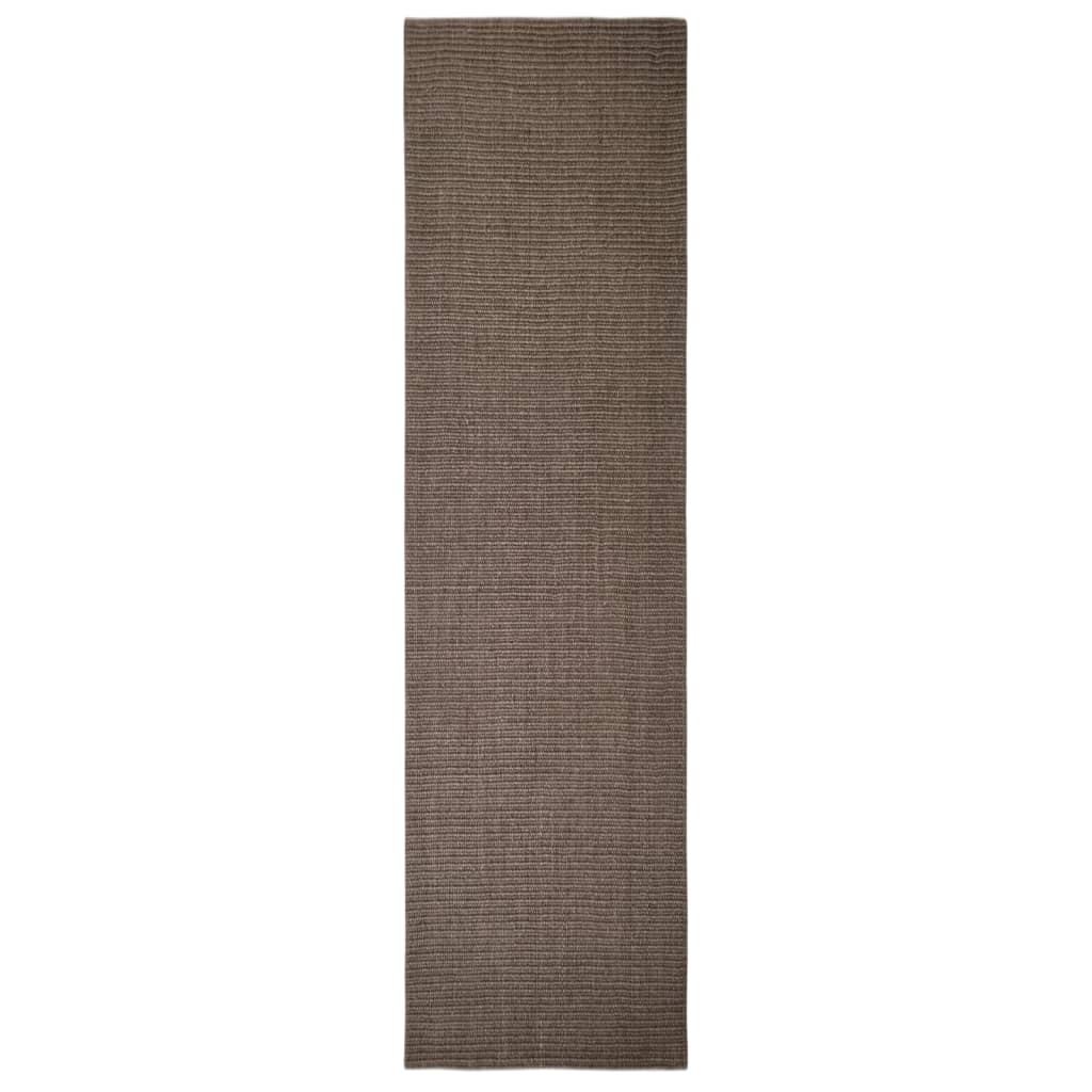 vidaXL Sizalio kilimėlis draskymo stulpui, rudos spalvos, 80x300cm