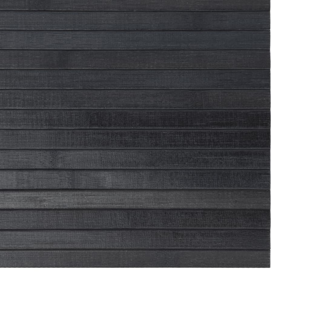 vidaXL Kilimas, pilkos spalvos, 60x400cm, bambukas, stačiakampis