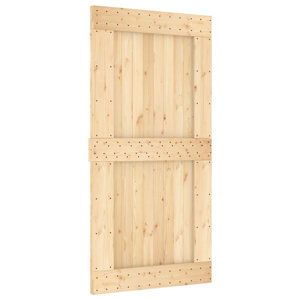 vidaXL Durys NARVIK, 100x210cm, pušies medienos masyvas