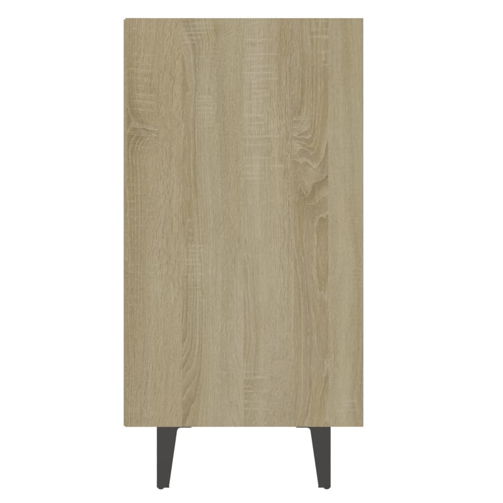 vidaXL Šoninė spintelė, balta/ąžuolo, 103,5x35x70cm, apdirbta mediena