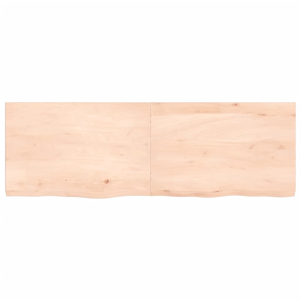vidaXL Stalviršis, 120x40x(2–4)cm, neapdorotas ąžuolo medienos masyvas