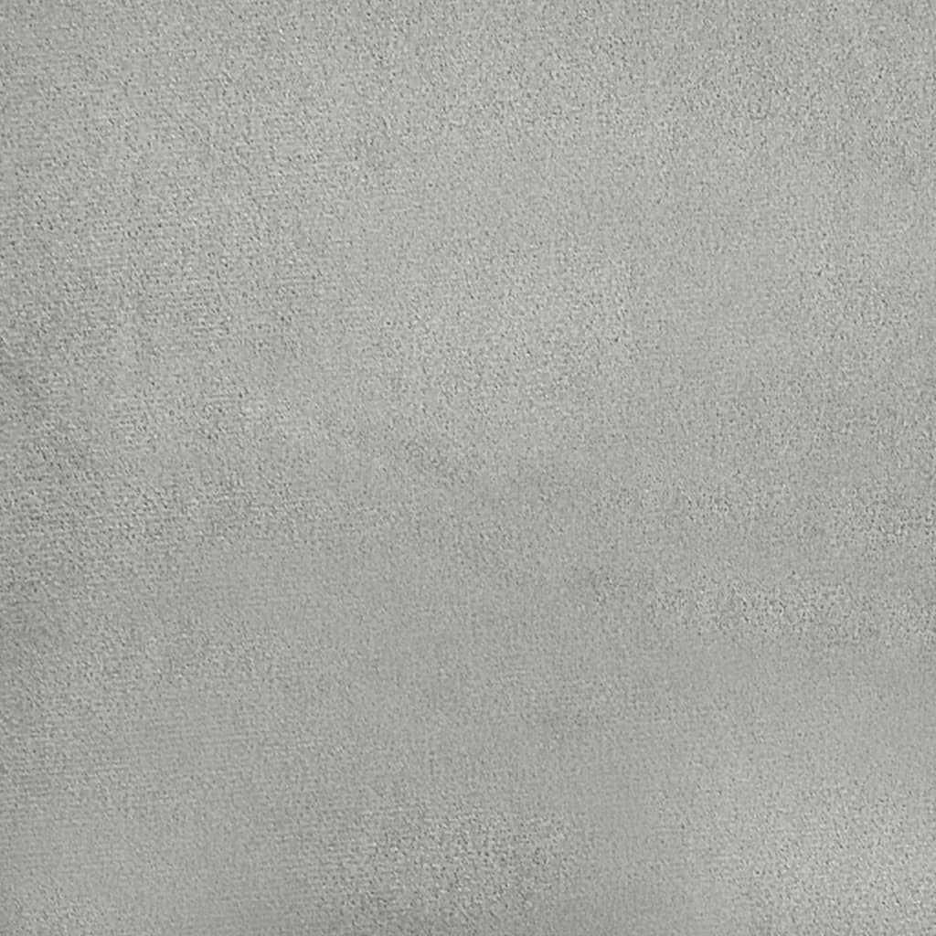 vidaXL Krėslas, šviesiai pilkos spalvos, 60cm, mikropluošto audinys