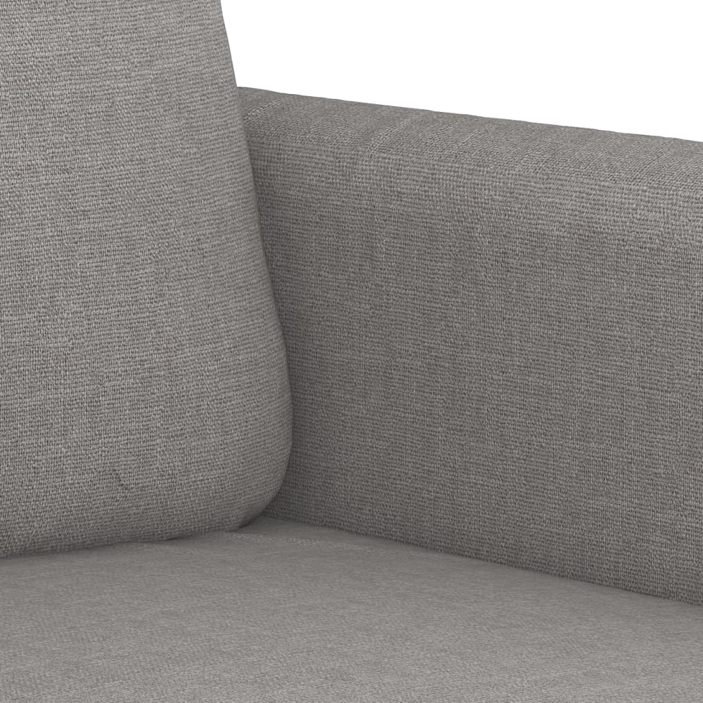 vidaXL Trivietė sofa, šviesiai pilkos spalvos, 210cm, audinys