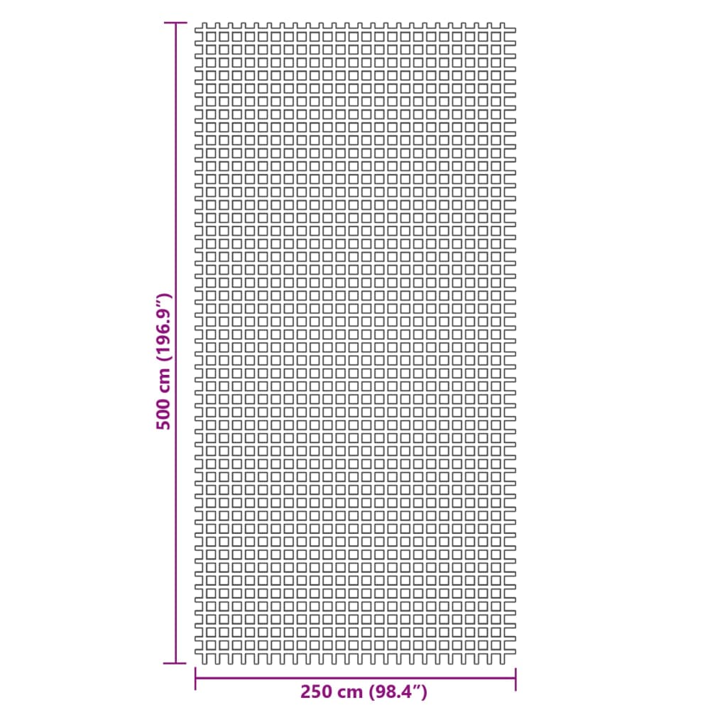 vidaXL Stovyklavimo paklotas, žalios spalvos, 5x2,5m