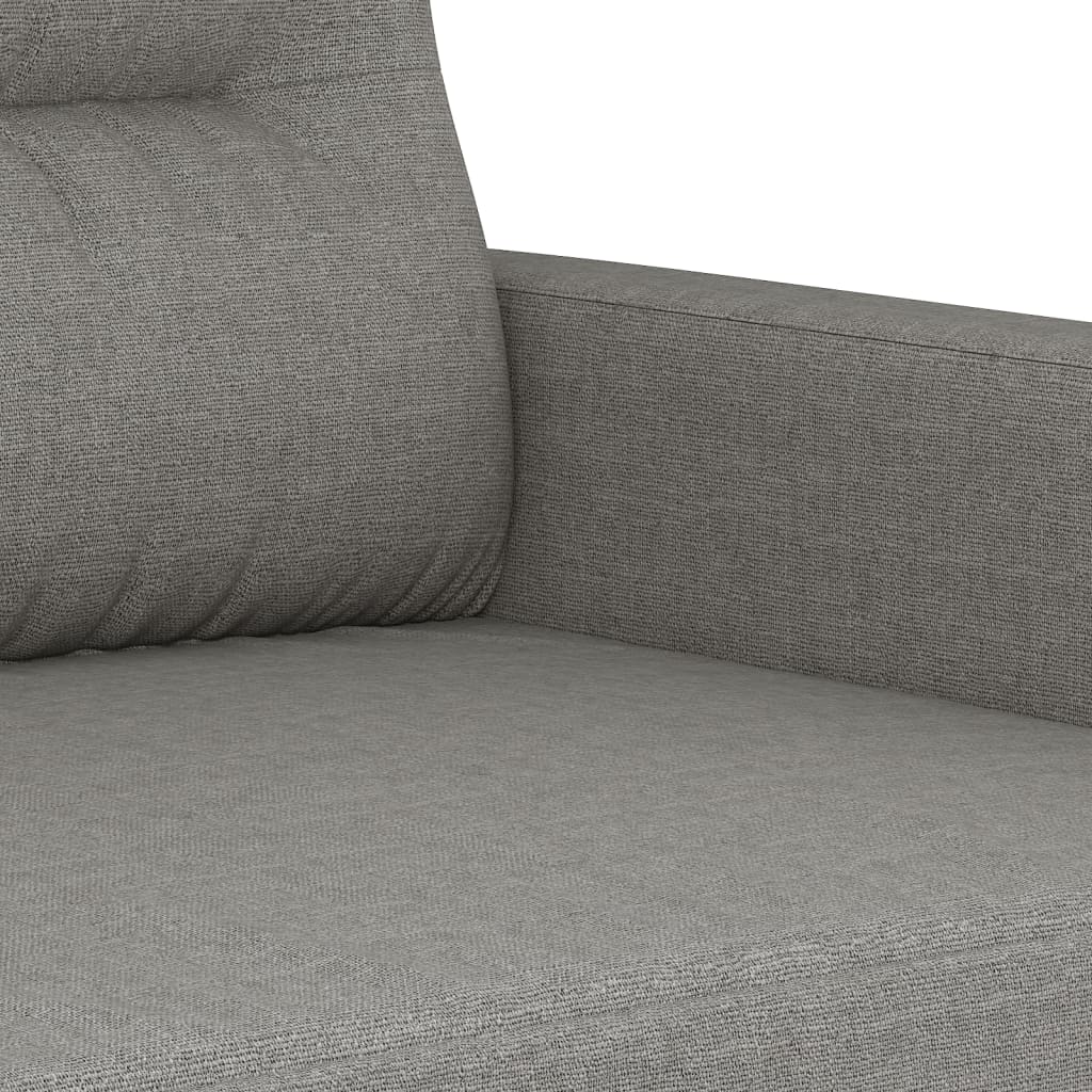 vidaXL Dvivietė sofa, tamsiai pilkos spalvos, 120cm, audinys