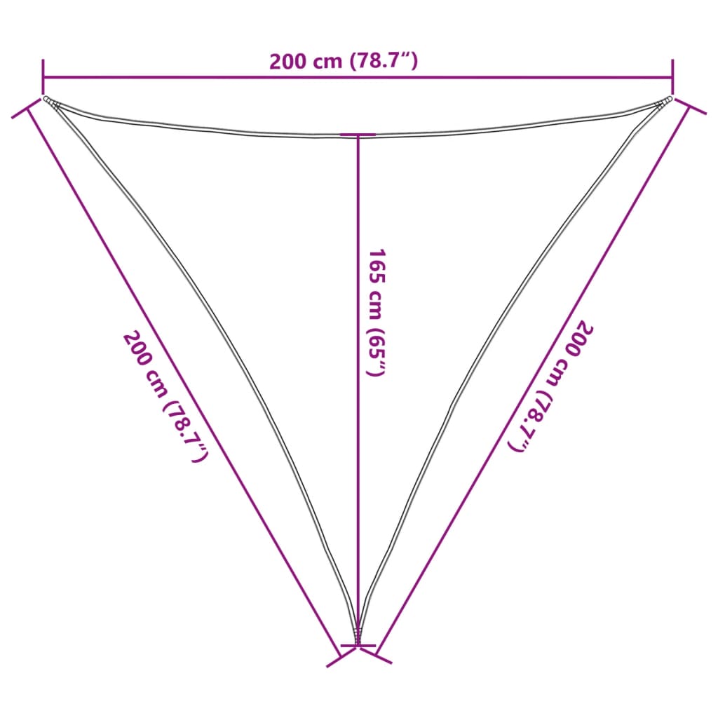 vidaXL Burė nuo saulės, balta, 2x2x2m, 100% oksfordo poliesteris