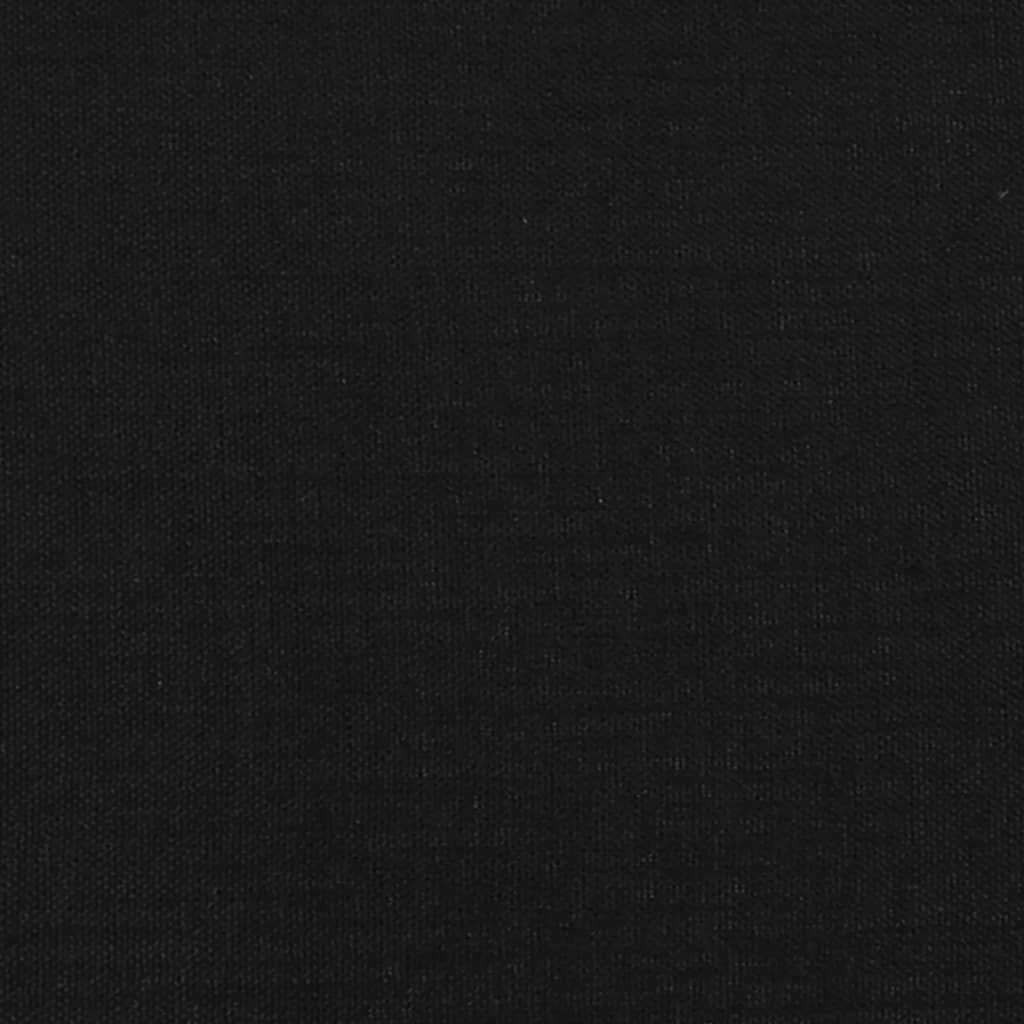 vidaXL Galvūgalis, 4vnt., juodos spalvos, 100x5x78/88cm, audinys