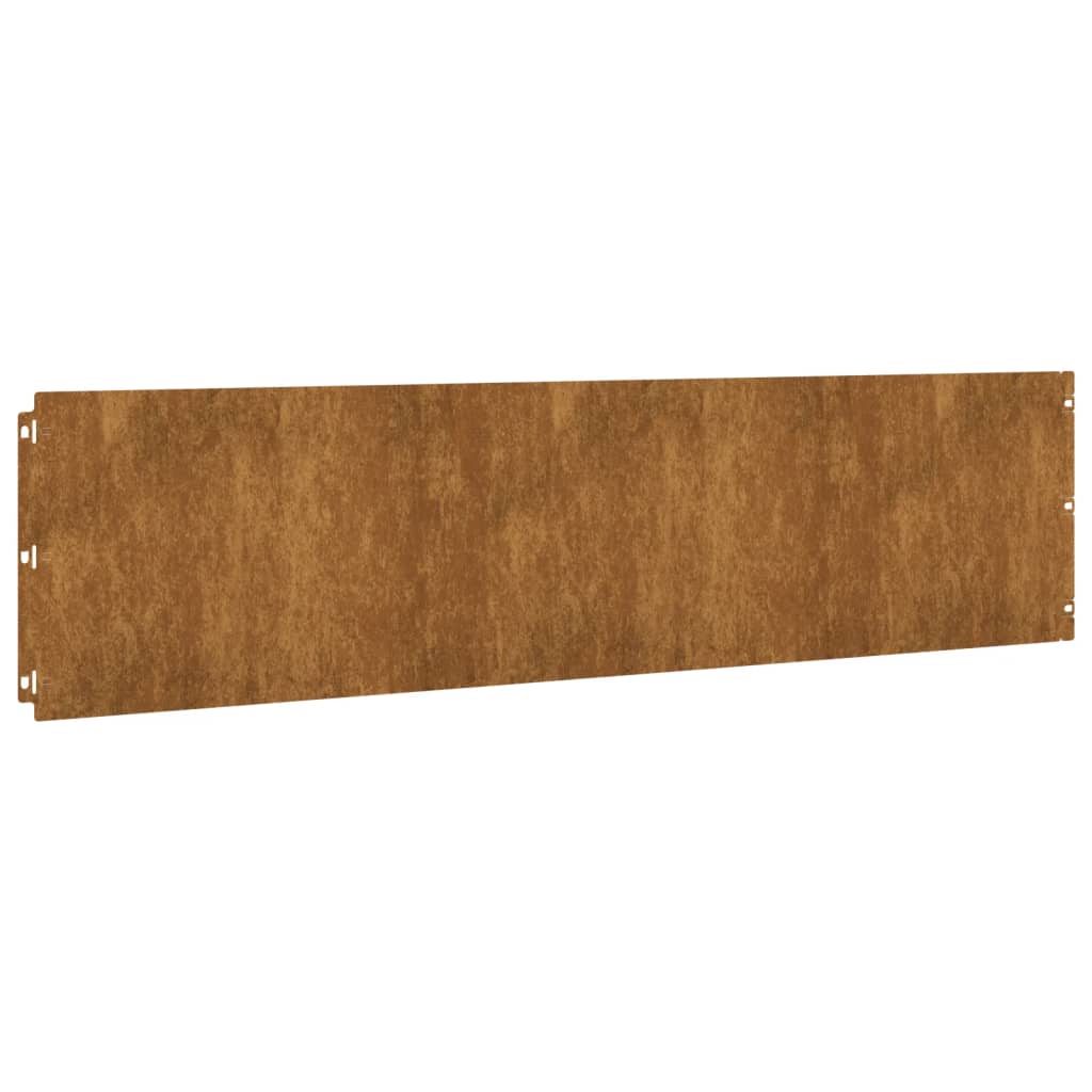 vidaXL Vejos apvadai, 10vnt., 25x103cm, lankstus Corten plienas