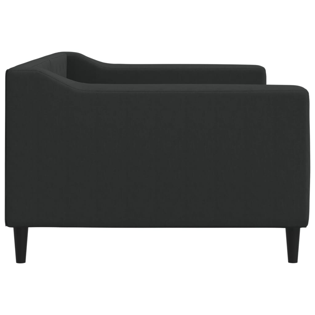 vidaXL Sofa, juodos spalvos, 90x190cm, audinys