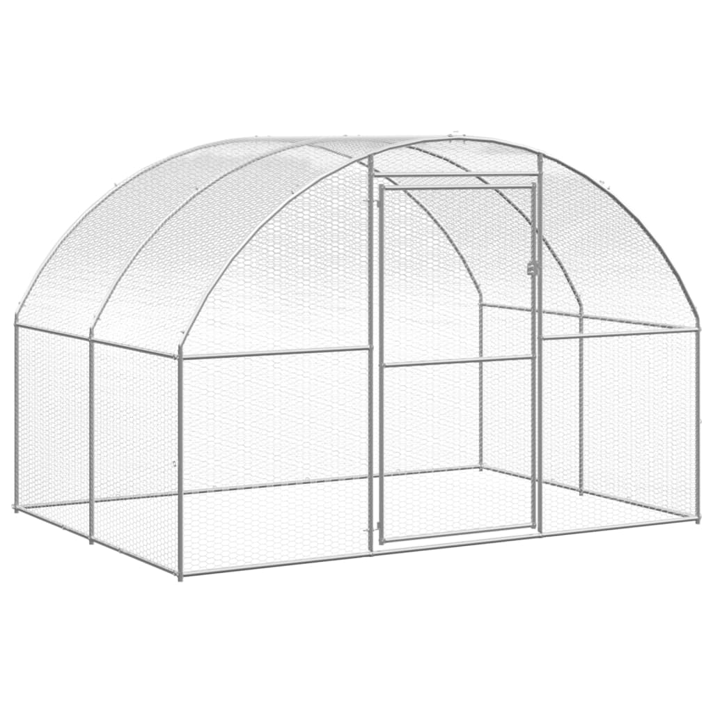 vidaXL Lauko narvas viščiukams, 3x24x2m, galvanizuotas plienas