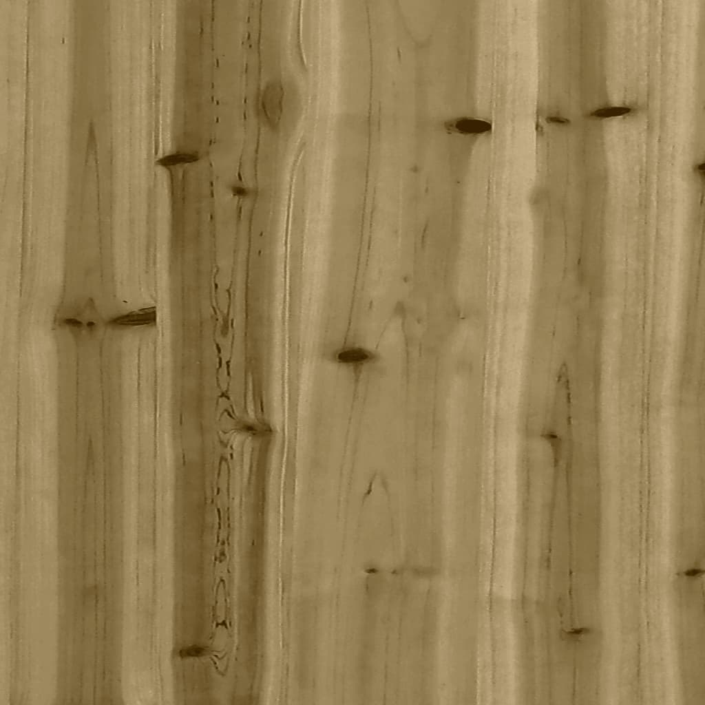 vidaXL Sodo lovelis, 110x60x49,5cm, impregnuota pušies mediena