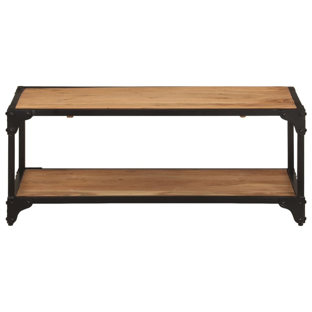 vidaXL Kavos staliukas, 90x45x35cm, akacijos medienos masyvas