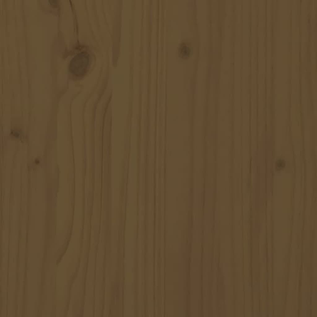 vidaXL Komoda, medaus ruda, 80x35x154cm, pušies medienos masyvas