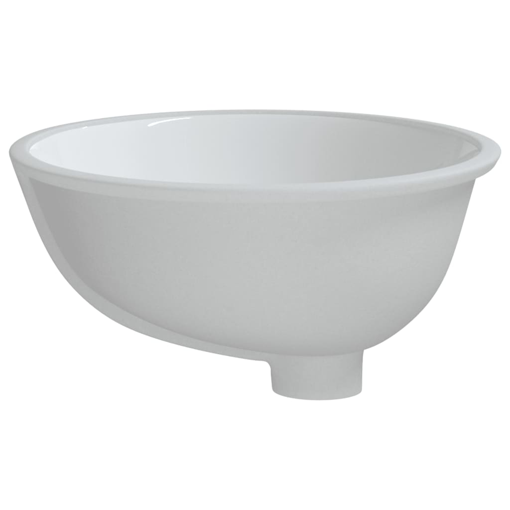 vidaXL Vonios kambario praustuvas, baltas, 43x35x19 cm, keramika