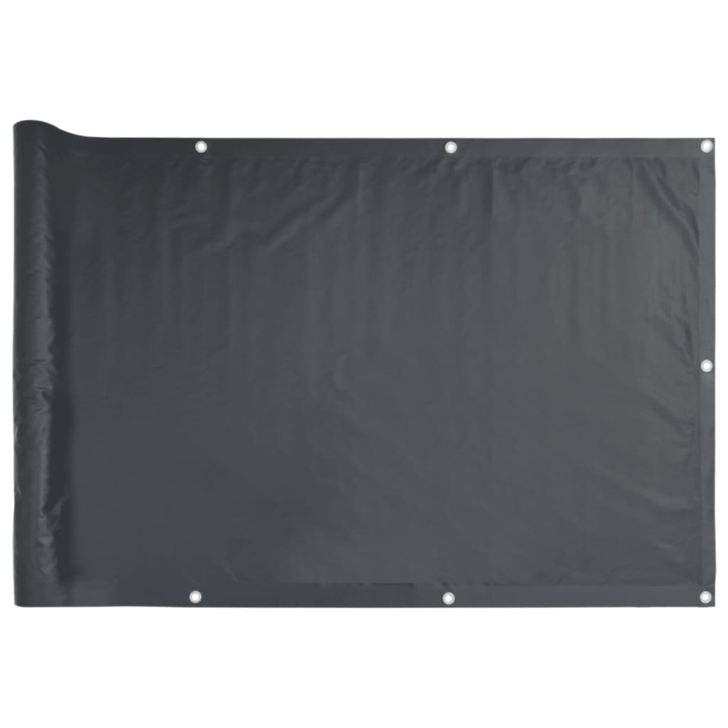 vidaXL Privatumo suteikianti pertvara, antracito, 1000x120cm, PVC