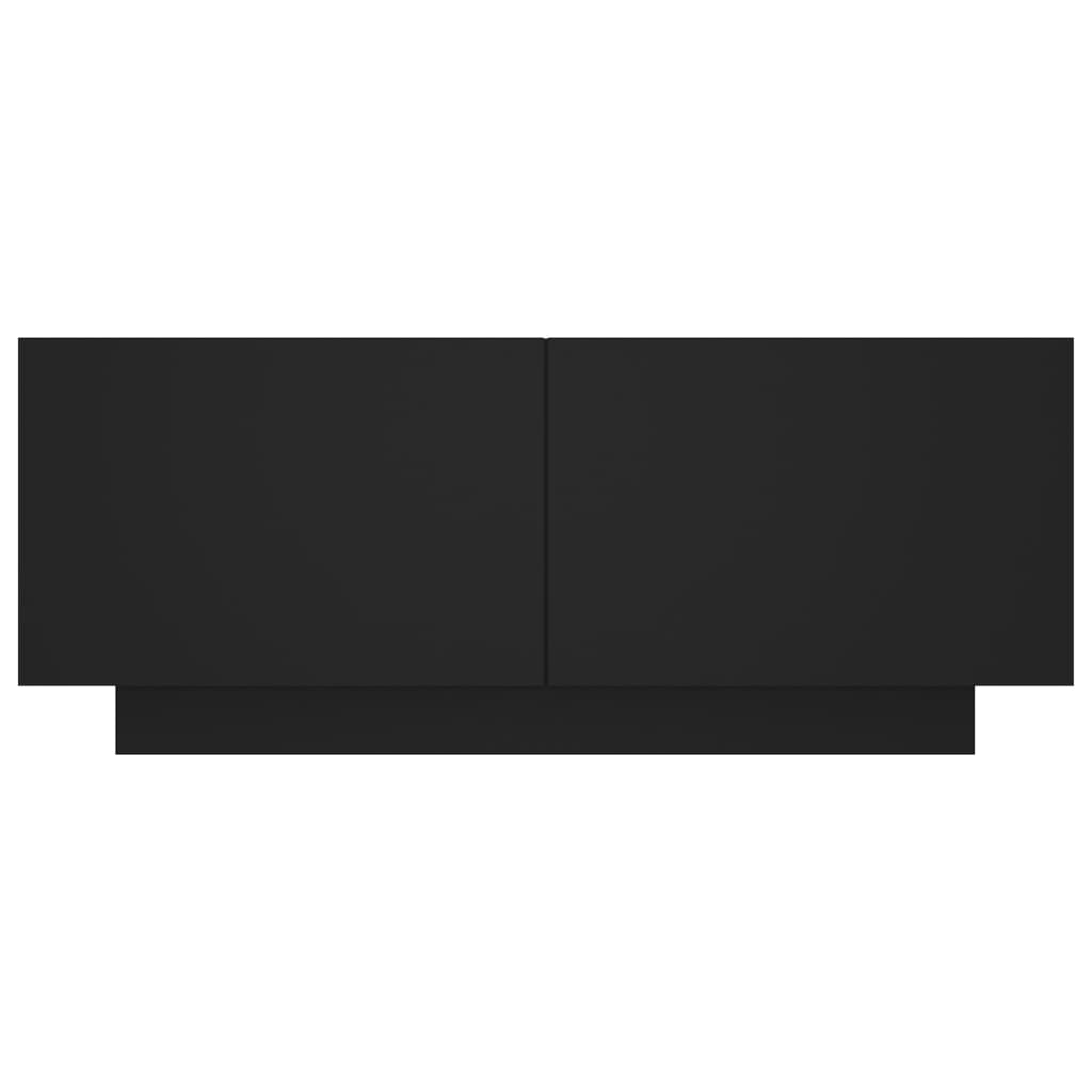 vidaXL Naktinė spintelė, juodos spalvos, 100x35x40cm, MDP
