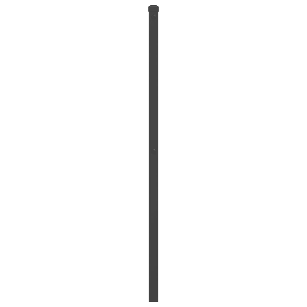 vidaXL Metalinis galvūgalis, juodos spalvos, 150cm