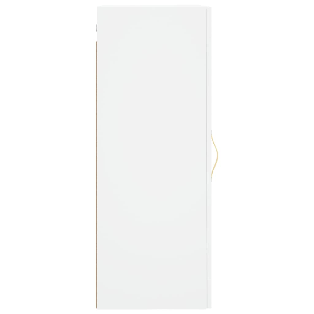 vidaXL Prie sienos montuojama spintelė, baltos spalvos, 34,5x34x90cm