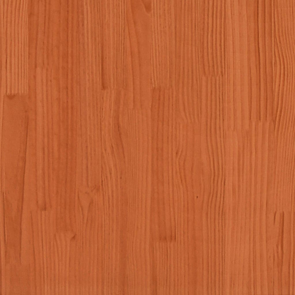 vidaXL Lova, vaško rudos spalvos, 80x200cm, pušies medienos masyvas