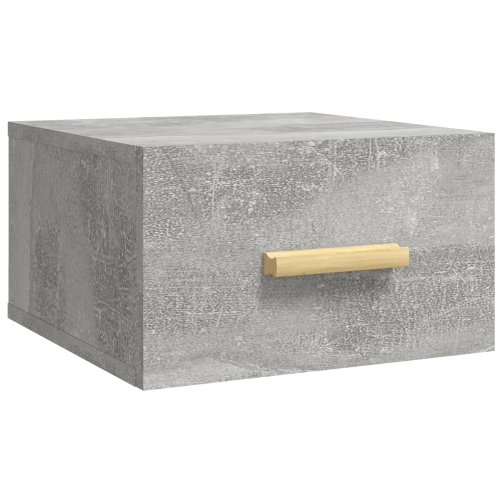 vidaXL Sieninės naktinės spintelės, 2vnt., betono pilkos, 35x35x20cm