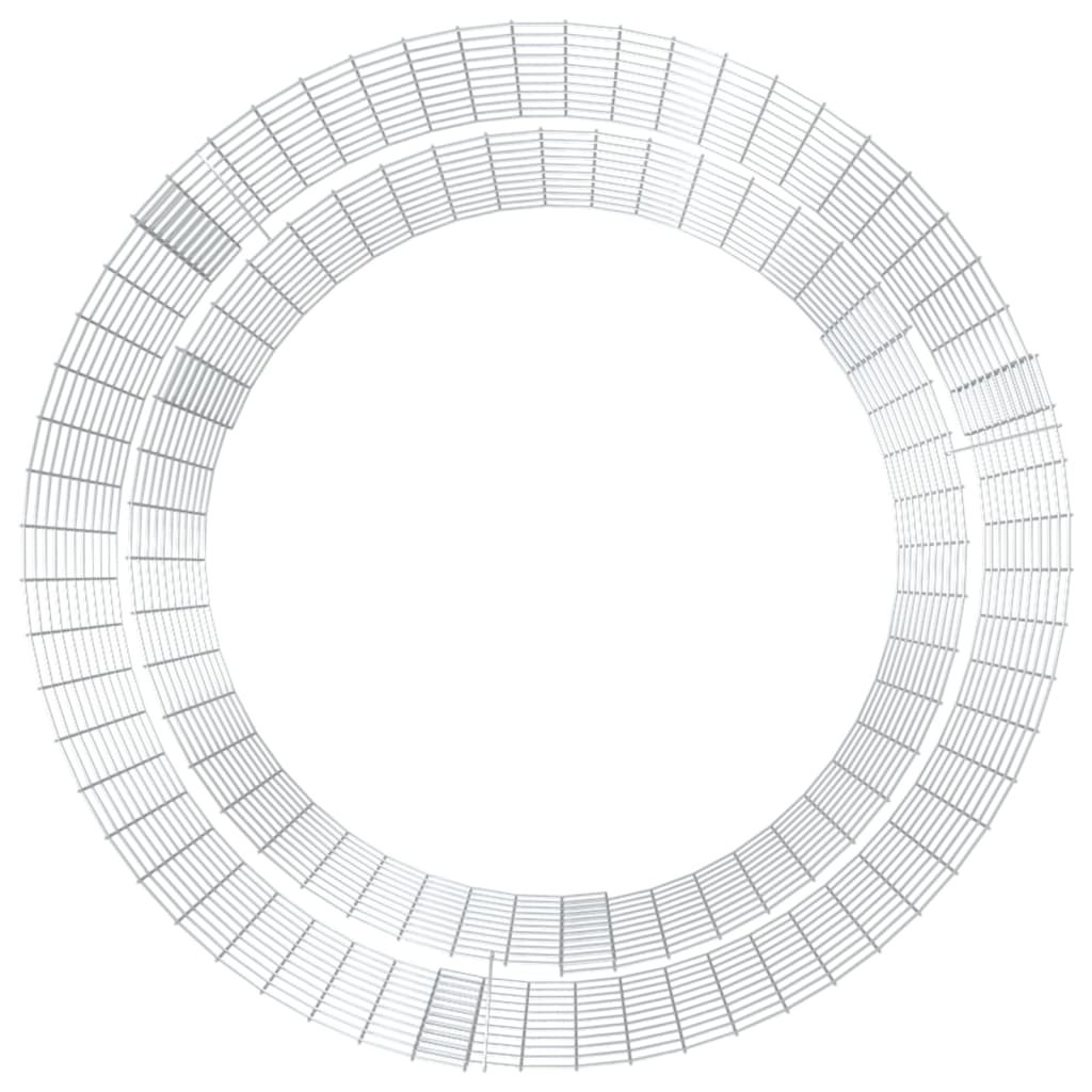 vidaXL Gabiono laužavietė, 100cm skersmens, galvanizuota geležis