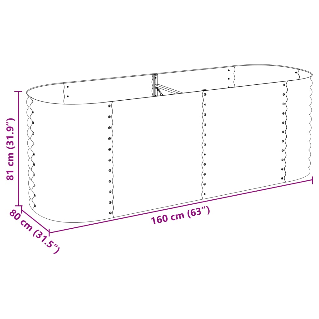 vidaXL Lovelis, sidabrinis, 240x80x81cm, galvanizuotas plienas, aukštas