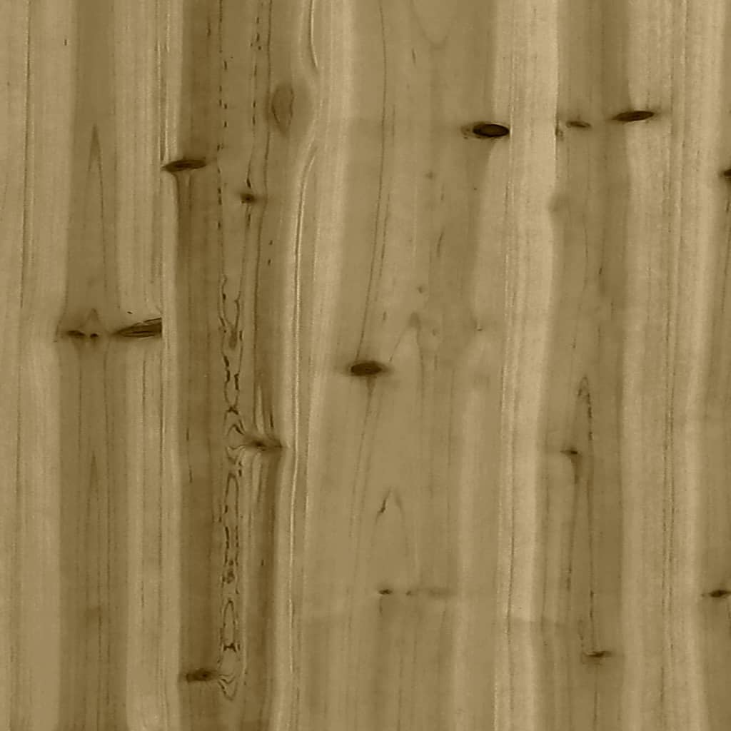 vidaXL Sodo lovelis, 70x70x68,5cm, impregnuota pušies mediena