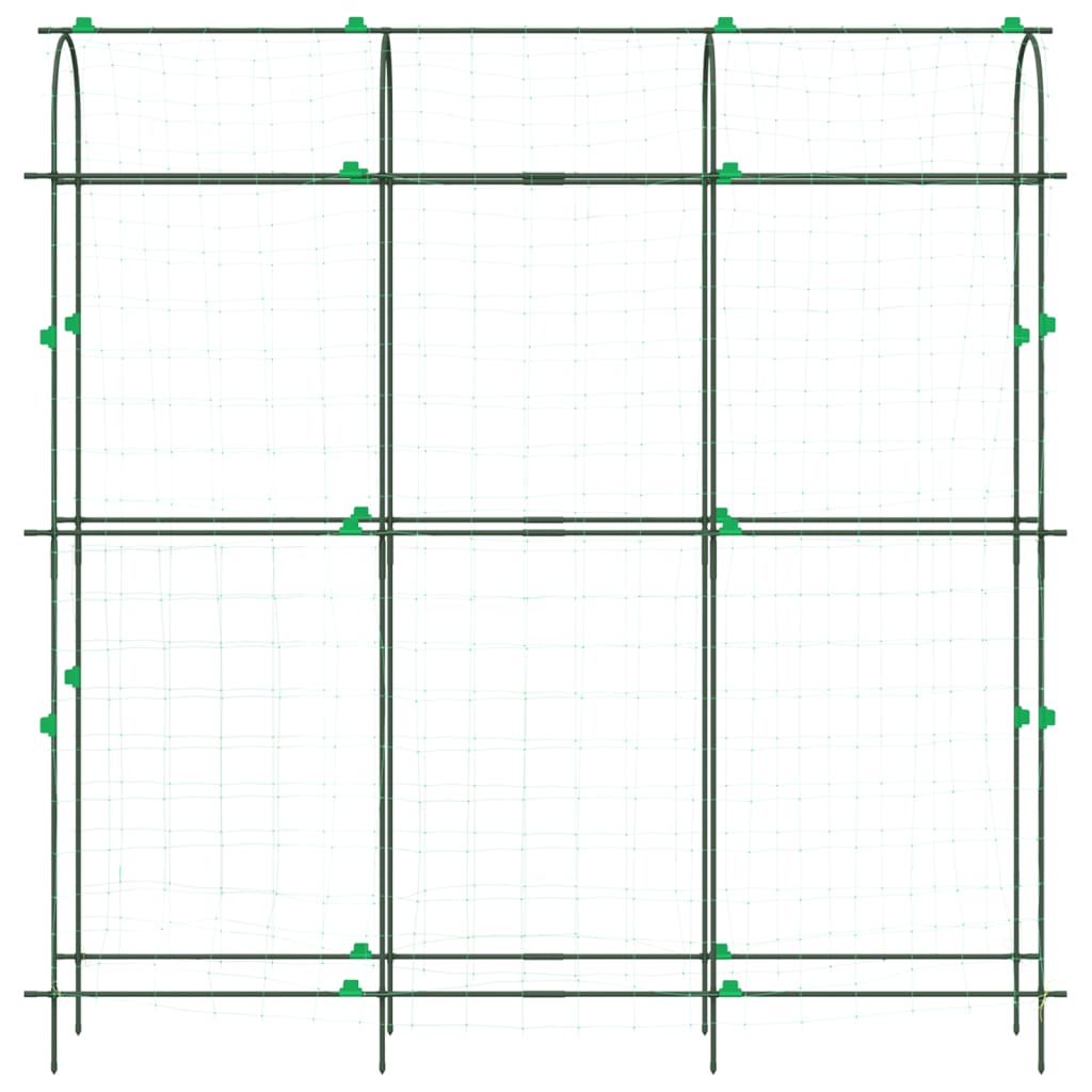 vidaXL Sodo grotelės vijokliniams augalams, 181x31x182,5cm, plienas