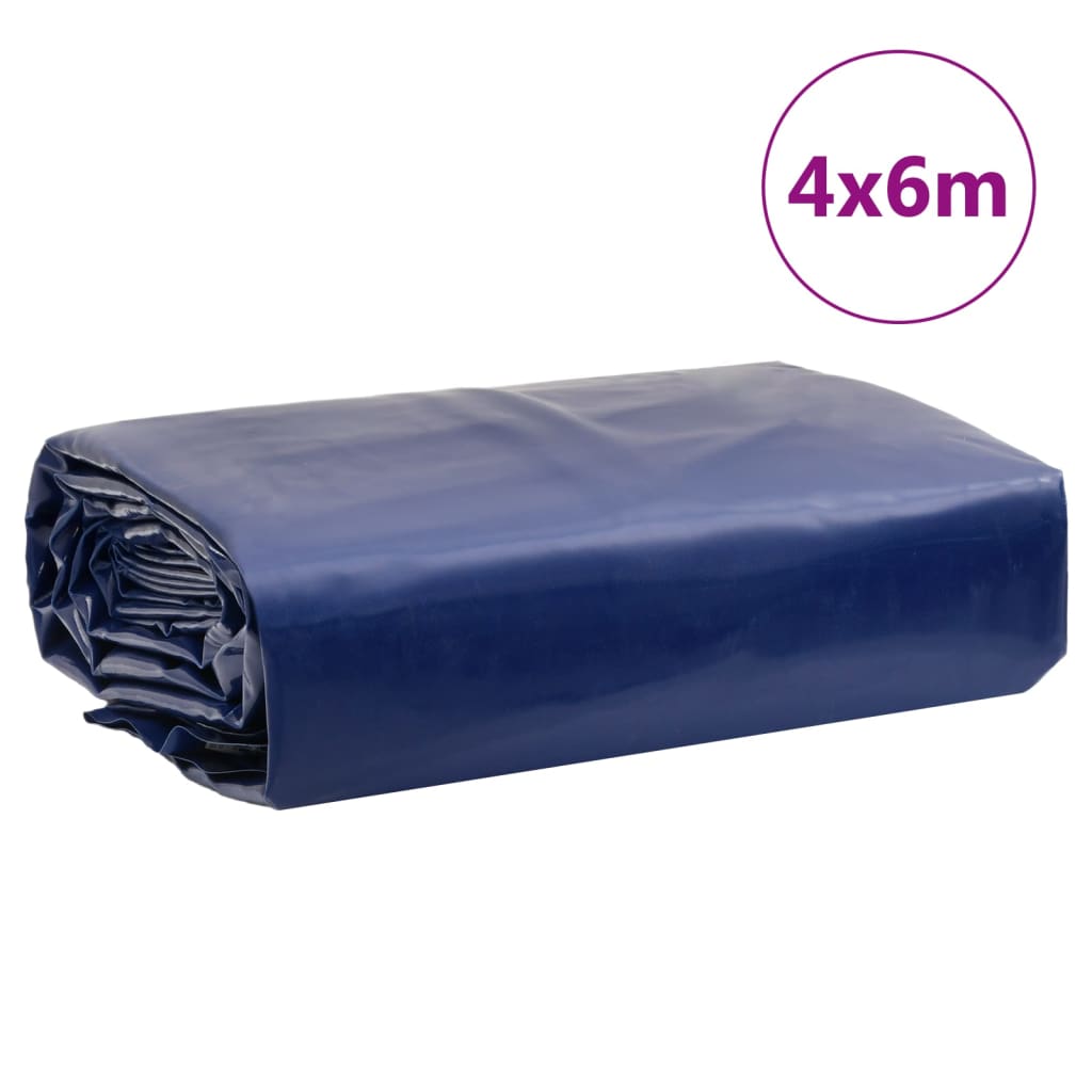 vidaXL Tentas, mėlynos spalvos, 4x6m, 650g/m²